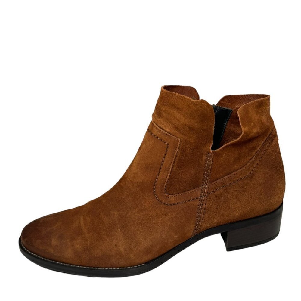 Paul Green Women Nicole Brown Suede Western Boots size 9.5 US New